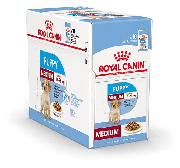 Royal Canin Hondenvoer Medium Puppy 10 X 140 Gr 1 Royal Canin Hondenvoer Medium Puppy 10 X 140 Gr