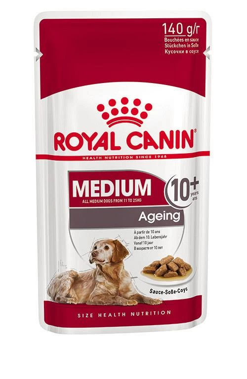 Royal Canin Hondenvoer Medium Ageing 10+ 10 X 140 Gr 2 Royal Canin Hondenvoer Medium Ageing 10+ 10 X 140 Gr - Afbeelding 2