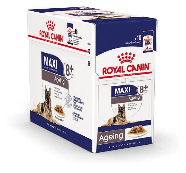 Royal Canin Hondenvoer Maxi Ageing 8+ 10 X 140 Gr 1 Royal Canin Hondenvoer Maxi Ageing 8+ 10 X 140 Gr