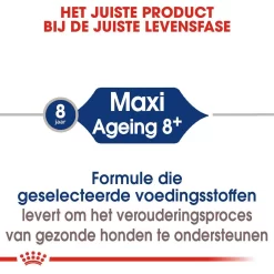 Royal Canin Hondenvoer Maxi Ageing 8+ 3 Kg 7 Royal Canin Hondenvoer Maxi Ageing 8+ 3 Kg -ROYAL CANIN Huisdier royal canin maxi ageing 8plus senior hond oudere hond vanaf 8 jaar hero image 9