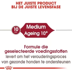 Royal Canin Hondenvoer Medium Ageing 10+ 3 Kg 7 Royal Canin Hondenvoer Medium Ageing 10+ 3 Kg -ROYAL CANIN Huisdier royal canin medium ageing 10plus senior hond oudere hond vanaf 10 jaar hero image 9