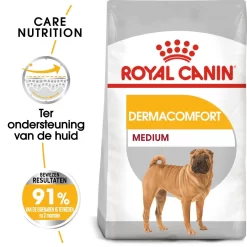 Royal Canin Hondenvoer Derma-comfort Medium 10 Kg -ROYAL CANIN Huisdier royal canin medium dermacomfort volwassen hond vacht en huid hero packshot 1