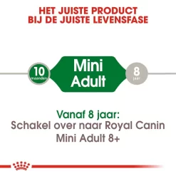 Royal Canin Hondenvoer Mini Adult 8 Kg 7 Royal Canin Hondenvoer Mini Adult 8 Kg -ROYAL CANIN Huisdier royal canin mini adult volwassen hond kleine hondenrassen hero image 9 1