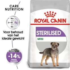 Royal Canin Hondenvoer Sterilised Mini 3 Kg 6 Royal Canin Hondenvoer Sterilised Mini 3 Kg -ROYAL CANIN Huisdier royal canin mini sterilised volwassen hond castratie sterilisatie kleine honden hero packshot