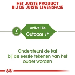 Royal Canin Kattenvoer Outdoor 7+ 4 Kg 7 Royal Canin Kattenvoer Outdoor 7+ 4 Kg -ROYAL CANIN Huisdier royal canin outdoor 7plus volwassen kat buitenkatten vanaf 7 jaar hero image 9 1