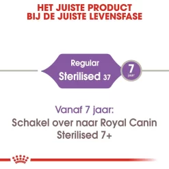 Royal Canin Kattenvoer Sterilised 37 10 Kg -ROYAL CANIN Huisdier royal canin sterilised 37 volwassen kat castratie sterilisatie hero image 9 2