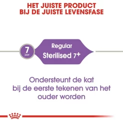 Royal Canin Kattenvoer Sterilised 7+ 10 Kg 7 Royal Canin Kattenvoer Sterilised 7+ 10 Kg -ROYAL CANIN Huisdier royal canin sterilised 7plus volwassen kat castratie sterilisatie hero image 9 1